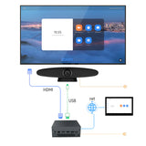 Rocware RC10 All-in-one 4K UHD USB Video Bar with Autoframing and Intelligent Voice Tracking